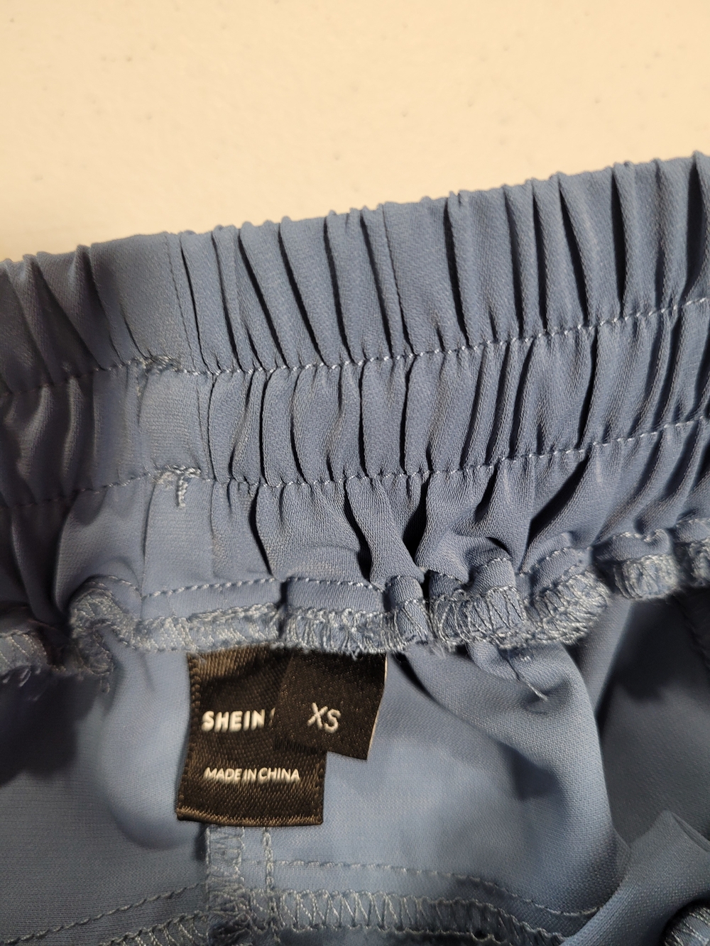 SHEIN Blue Elastic Waist Drawstring Shorts - Picture 2 of 3